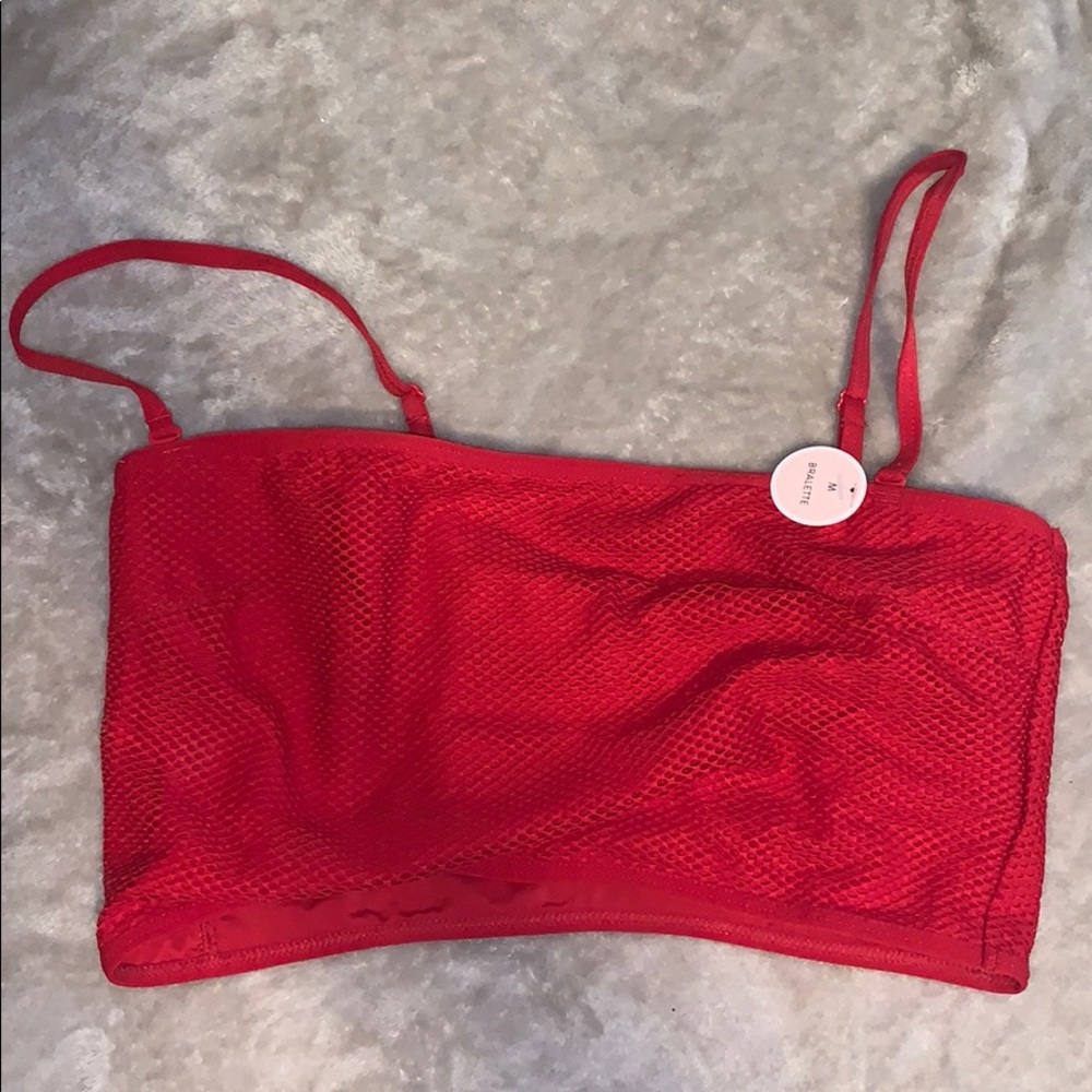 Red bralette